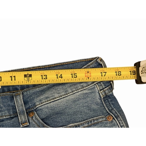 Levis Strauss Size 14 Heritage Boyfriend Crop Ankle Denim Jean - Picture 7 of 10